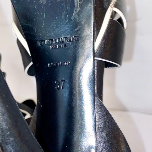 ❌SOLD❌Saint Laurent TRIBUTE 105* Black Platform Sandal - Picture 7 of 8